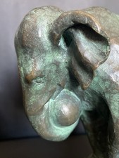 Alte Bronzefigur Elefant