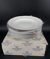 6 Heinrich Villeroy & Boch Bone China Teller Geschirr  Porzellan Suppenteller