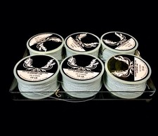 Vintage Set Medaillon Dacron geflochtene Trolling & Surfleine / Angelspule