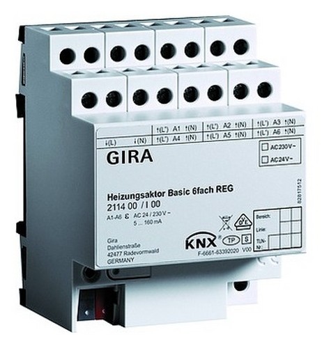Gira heizungsaktor knx reg - gira,