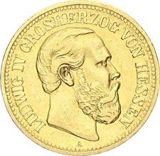 Hessen Ludwig IV. 10 Mark 1888