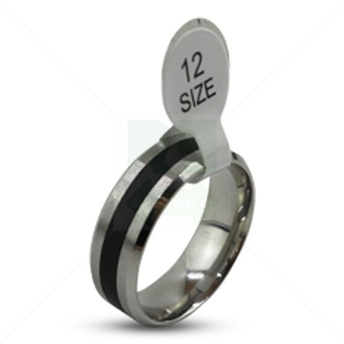 Herrenring silber schwarz - herrenring, silber/schwarz