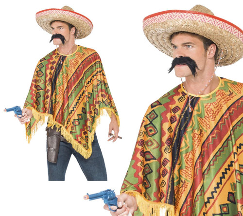 Smiffys poncho multi - smiffys,