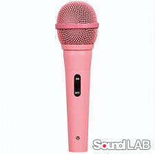 Soundlab G158MP dynamisches Mikrofon inkl Kabel 6,3mm Klinke Gesang Karaoke Pink