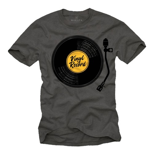 Vintage vinyl shirt - t-shirt, herren