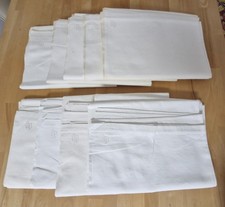 MD und OD Monogramm! Betttuch Bauern-Leinen antik 1930 Bettlaken Kissenbezug alt