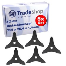 5x Schneideklinge 3-Zahn 255 x 25,4mm für Stihl FR106 FR108 FR85 FR85T FR130T