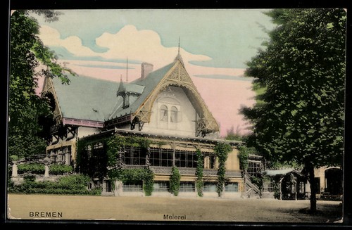 Ansichtskarte bremen meierei - meierei,