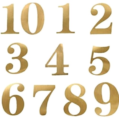 Hochzeitszahlen gold 20 - hochzeitszahlen, 1-20