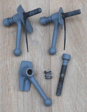 3x Drehknebel Halterung