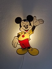 Mickey Mouse Lampe 80er Wandlampe Vintage Kinderzimmer Licht Disney