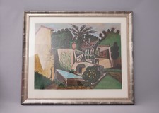 Pablo Picasso La Villa Aux Palmiers Lithografie Kunst Art Design