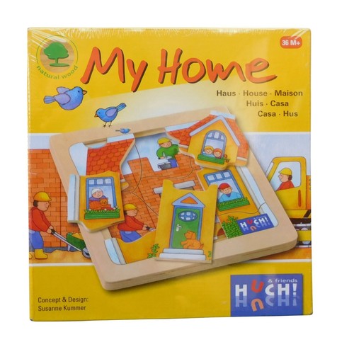 Holzpuzzle mein haus huch und - mein,