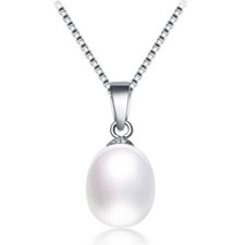 Perlen halskette 925 sterling - perlen,