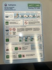 Sun Express Safety Card Boeing