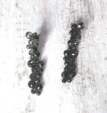 Konplott lange Ohrstecker "Inside Out" Schwarz  Chic Boho Statement Party