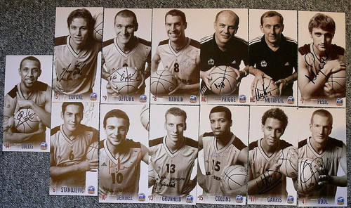 Autogrammkartensatz basketball - autogrammkartensatz,
