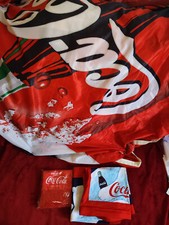 Coca Cola-Set (Kissenbezüge,Fanschal und Banner) 4-tlg.