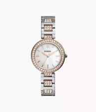 Fossil Damenuhr Karli Edelstahl Roségold, Silber Perlmutt BQ3337 UVP 129,00