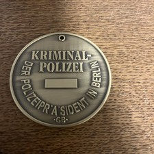 Orden Polizei Coin Berlin  , Dienstmarke Kriminalpolizei Berlin   SO49