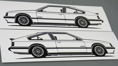 Opel monza sticker silhouette - opel,