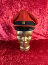 Deutsche DB Schirmmütze „Carl Isken – Köln“, rote Tuchausführung ca. 1950er–1960