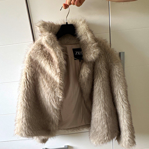 Zara damen kunstfelljacke kurz - damen,