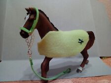 Set:grüne  Pferdedecke mit