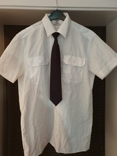 Dienst Hemd Weiss kurzarm Gr.45/46LHBW Feuerwehr Bundeswehr THW Security