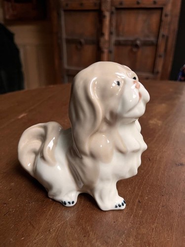Vintage pekingeser hund figur - vintage,