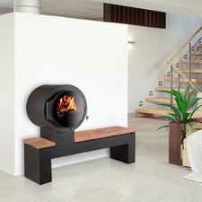 Kanuk® Kaminofen BANK schwarz
