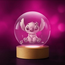 3D-LED-Kristallkugel Lilo und