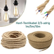 2-3 adrig Hanfseil Textilkabel