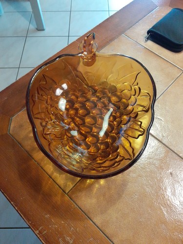 Alte obstschale buntglas - obstschale,
