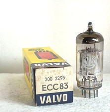 1 x  NOS Röhre Valvo  ECC83  12AX7 Chrome plate