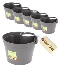 6er Set Fallrohr Blumentopf