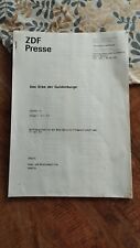 Das Erbe der Guldenburgs 15-seitiges ZDF Presse Manuskript (Kopie!!!)