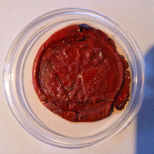 Historischer Antiker Wachs-,Lack-Siegel Heraldik Wachsabguss