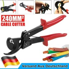 Kabelschere Kabelschneider bis 240mm² Ratsche Kabelzange für Kupfer Alu Kabel DE