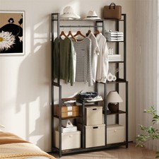 Kleiderständer mit Regal Offen Kleiderschrank Garderobenständer Schmal modern