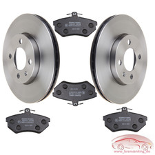 AUDI 80 B4 1.9 TDI SET 2 Bremsscheiben 4 Bremsbeläge vorne vorn Vorderachse