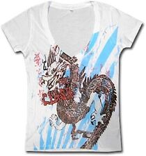 Rare Official THE CLASH Dragon Woman White T-Shirt S M L