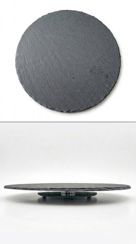 Runde schiefer servierplatte - runde, schiefer-servierplatte