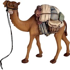 Holz Krippen Figur KAMEL MIT