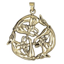 Wilde Jagd Bronze Anhänger