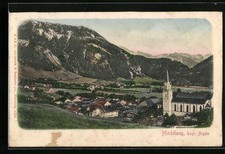 Hindelang, Totalansicht, Ansichtskarte 1902 