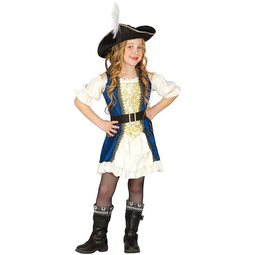 Luxus piratin kinderkostüm - luxus,