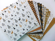 18 x Designkarton Weihnachten/Winter- 14,8x14,8cm - RESTBESTAND