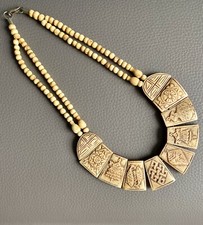 Goa Knochenschmuck Knochenkette Halskette Knochen Bone Tribal Kette Schmuck