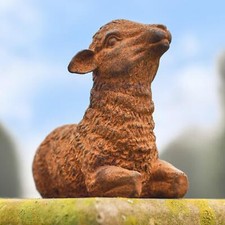 Miniatur liegendes Lamm Garten